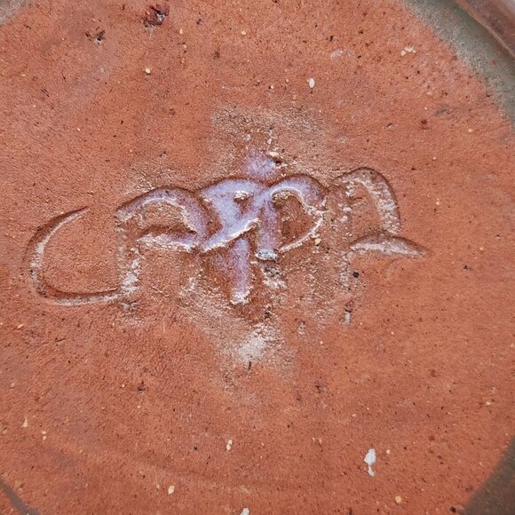 Studio Pottery Handcrafted Multicolor Ceramic Vase or Candle Holder With Drip Gl - Picture 6 of 9